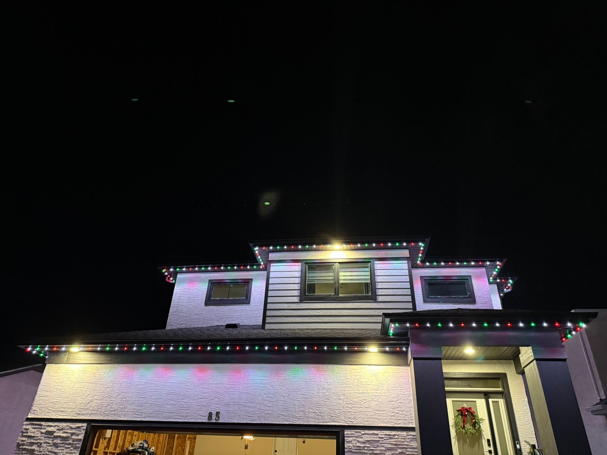 Christmas multicolour LED lighting Winnipeg